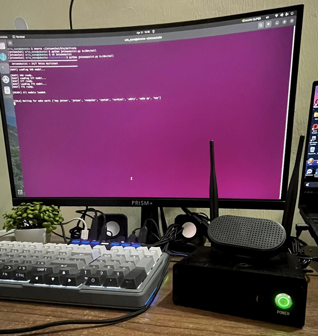AI voice assistant project screenshot